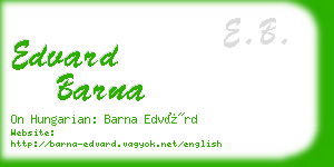 edvard barna business card